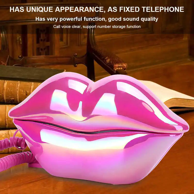 Retro Lip Phone Decor
