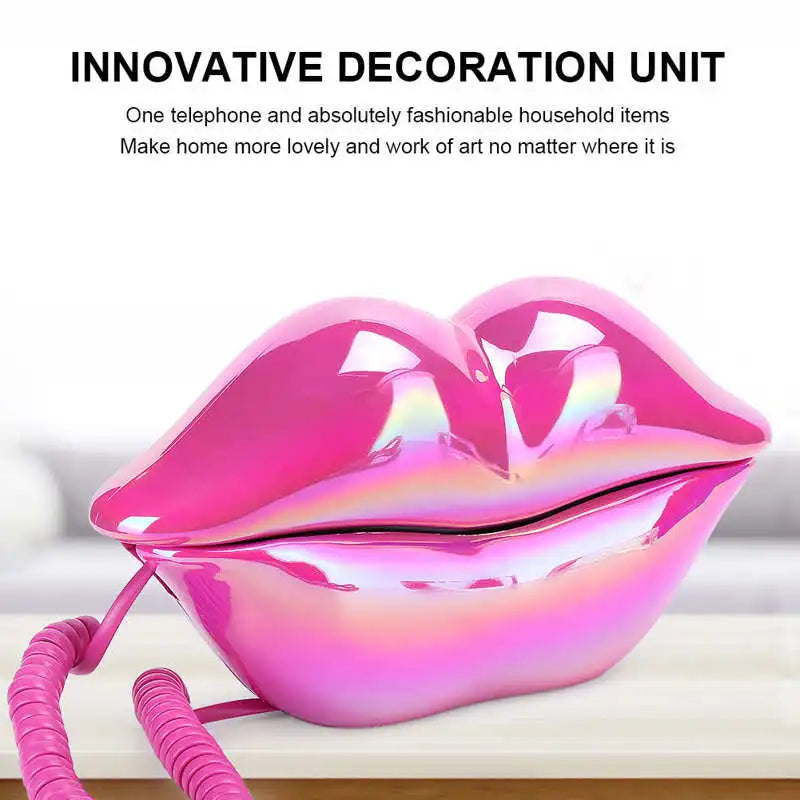 Retro Lip Phone Decor